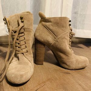 Nine West Lace Up Boot Heels